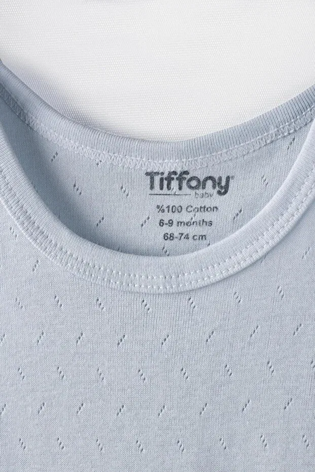 Детское боди из хлопка без рукавов Tiffany, Blue — фото 3