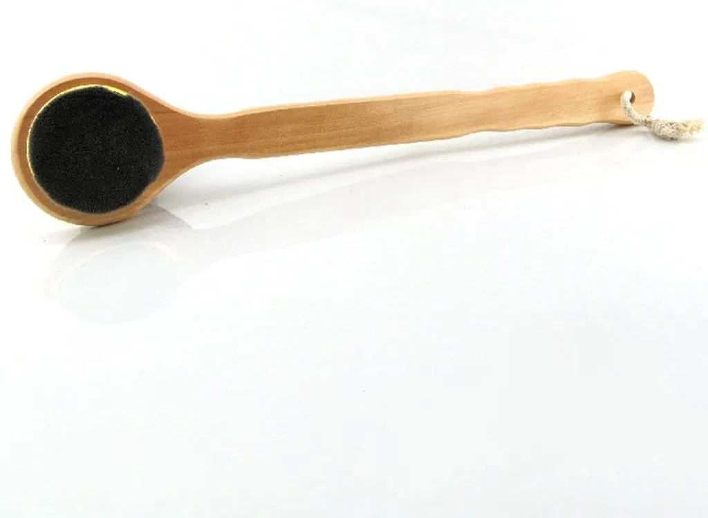 Щетка для тела с длинной ручкой, нейлоновые щетинки, 1 шт, 39.9x8.1 см, Natural Generic — фото 2