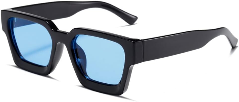 

Солнцезащитные очки с защитой от УФ-излучения UV400 - Толстая оправа, металлические шарниры, градиентная расцветка, подходят для женщин и мужчин, для бега и занятий спортом на открытом воздухе UYPTK, Black Blue