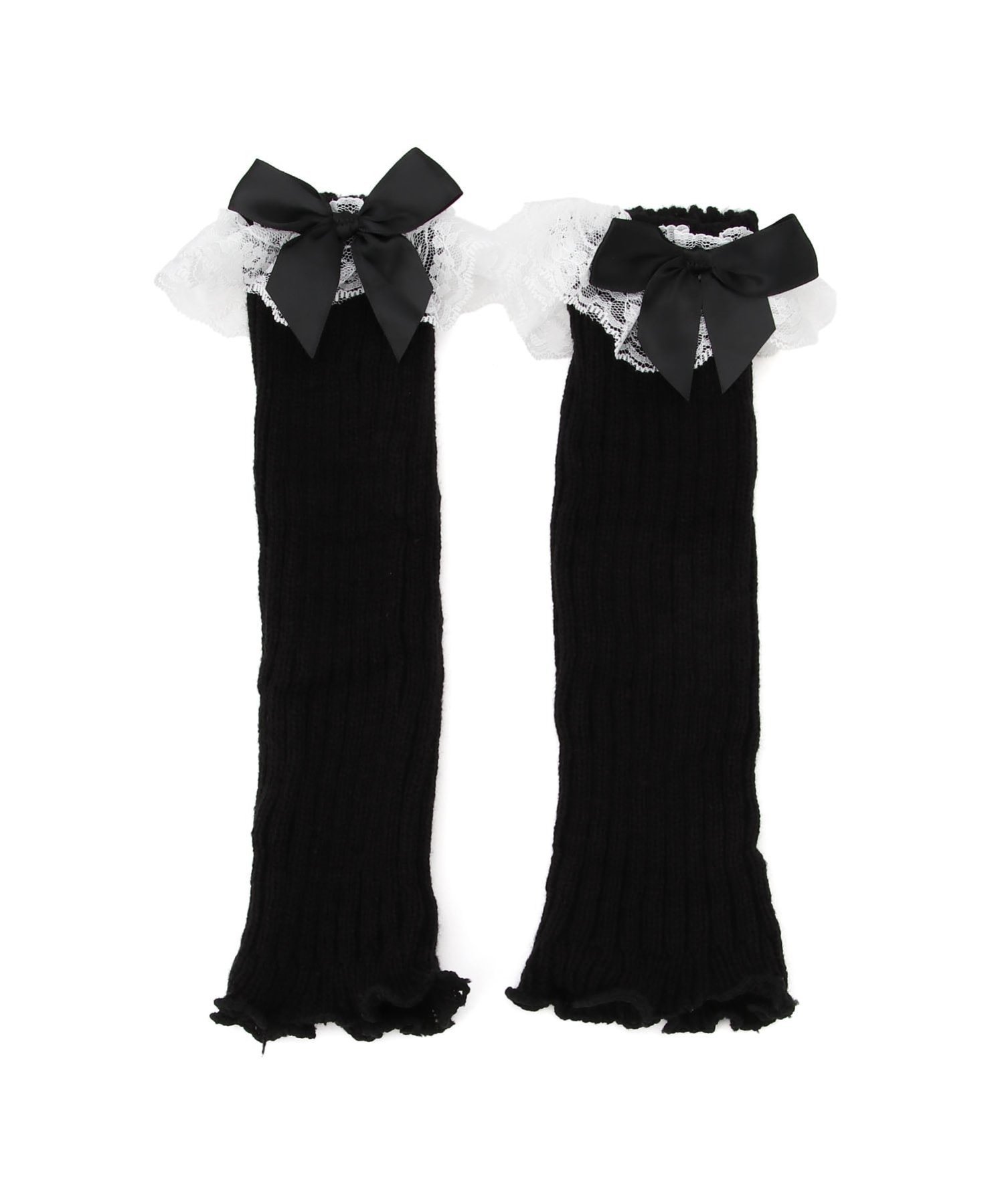 Lulu Noix (K) гетры на ногу с лентой Lulu Noix, black