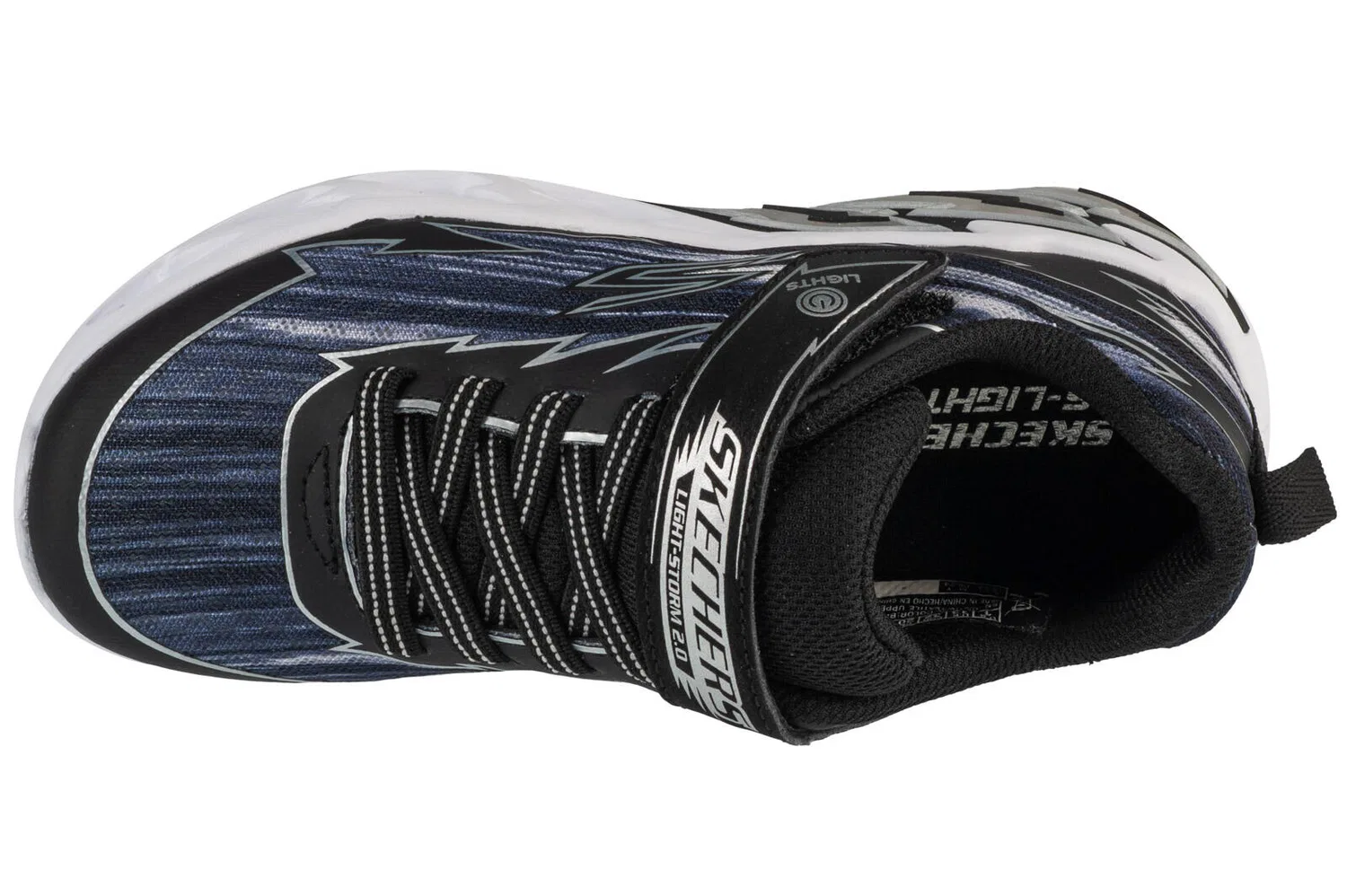 Детские кроссовки с LED-подсветкой Skechers S-Lights Light Storm 2.0, Schwarz — фото 3