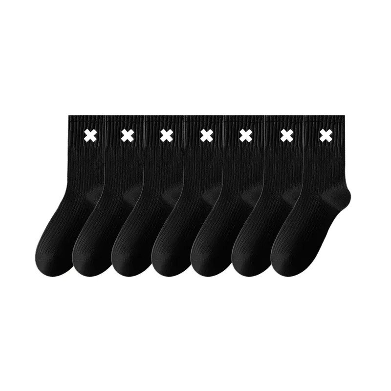 Детские носки-гольфы 7 пар MINISO, Black
