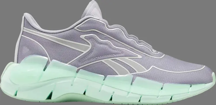 

Кроссовки victoria beckham x zig kinetica 'cold grey digital green' Reebok, серый