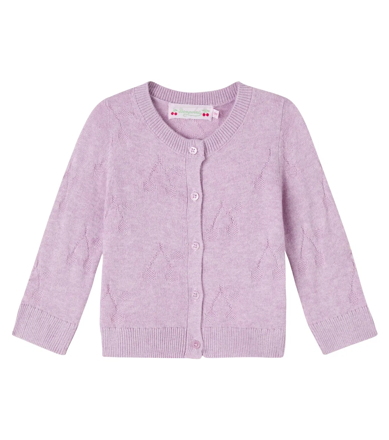 Кардиган с длинным рукавом Bonpoint, Lilas