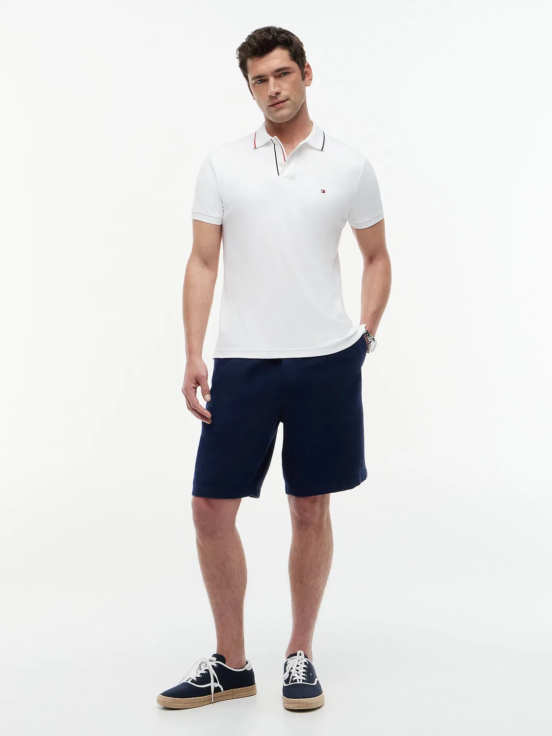 Шорты свободного кроя Tommy Hilfiger, темно-синие — фото 3