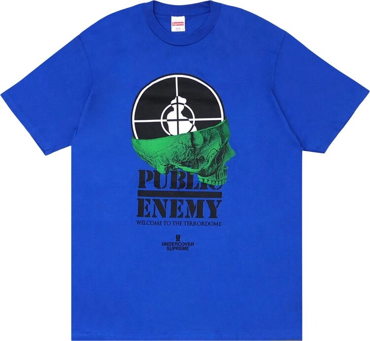 

Футболка Supreme x Undercover x Public Enemy Terrordome Tee 'Royal', синий