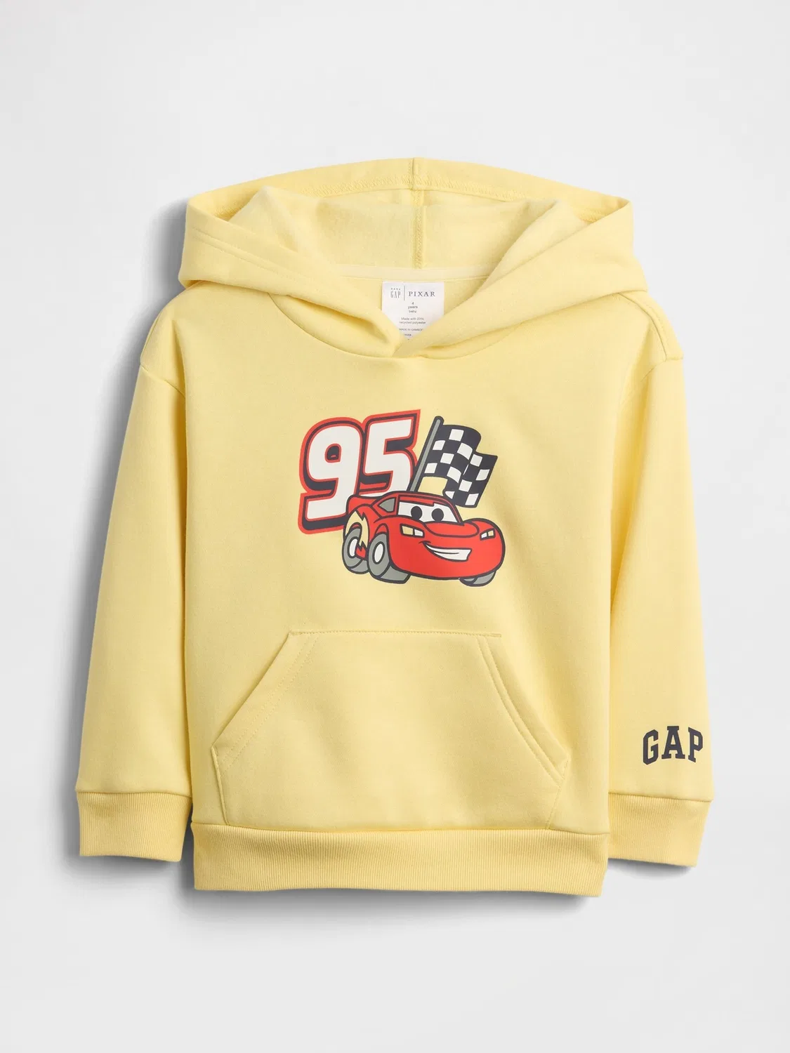 Худи Relaxed Logo с Микки Маусом Gap, желтый Lightning McQueen