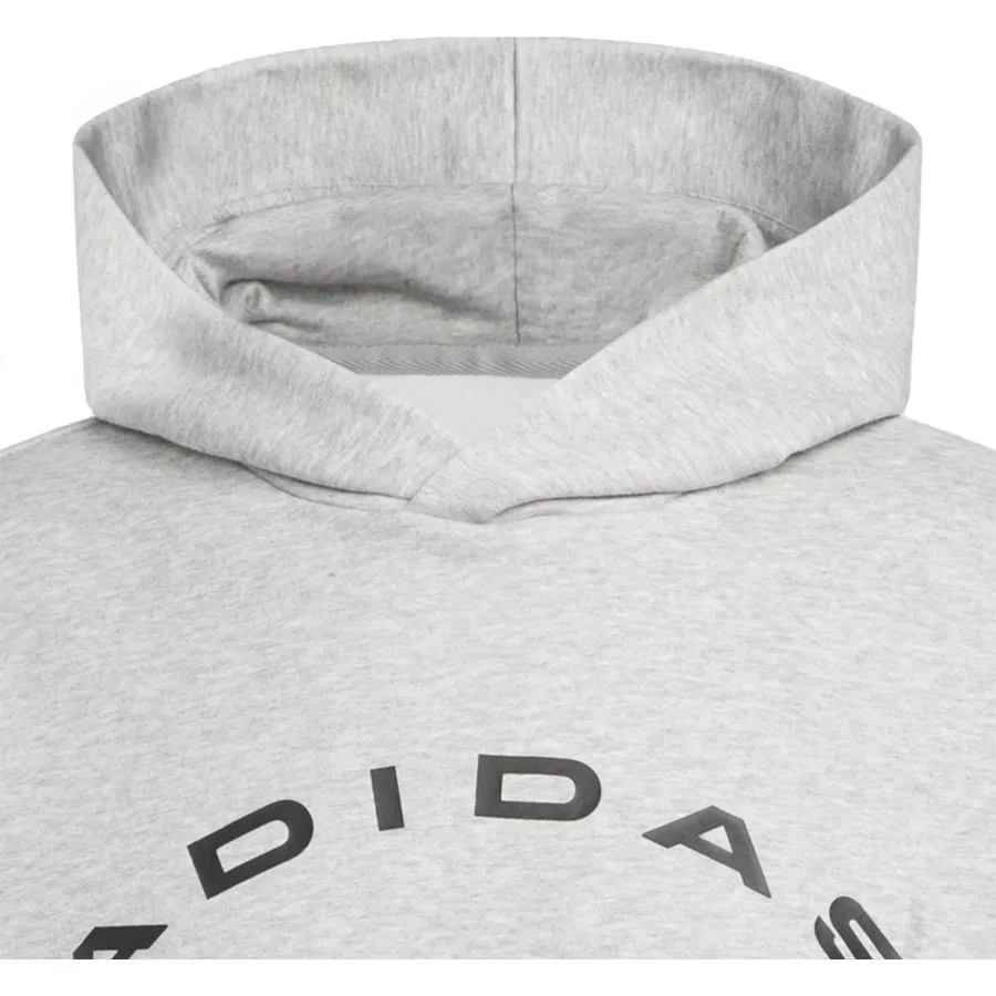 Свитшот с капюшоном из флиса Slt Fleece Hood adidas, Серый — фото 4