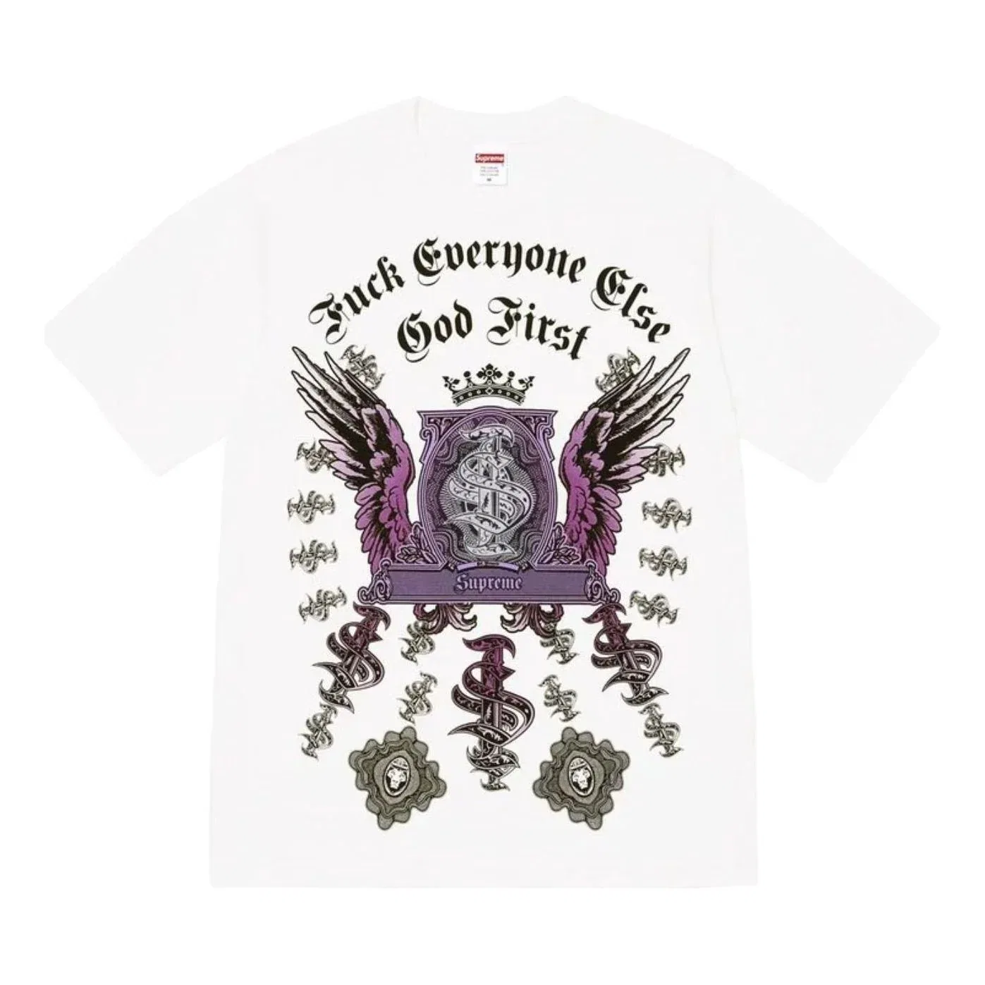Мужская футболка FW26 Money T-Shirt 'White' Supreme, белый