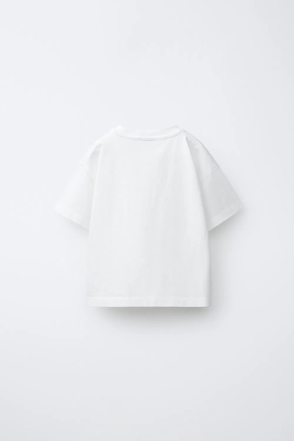 Футболка с вышивкой ZARA, Ecru — фото 2