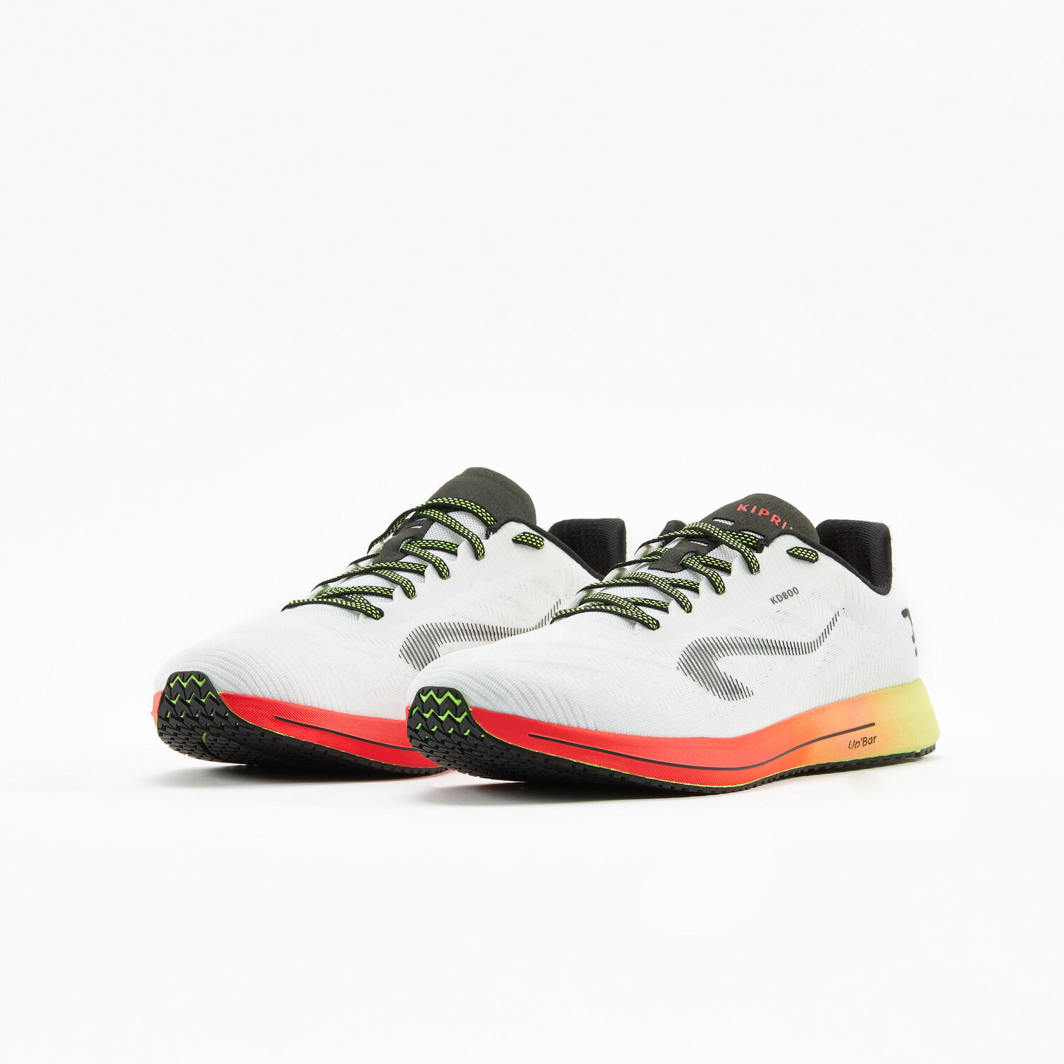 

Кроссовки мужские - KD800 белый/оранжевый KIPRUN, белый/неоновая темная фуксия/неоновый пастельно-оранжевый