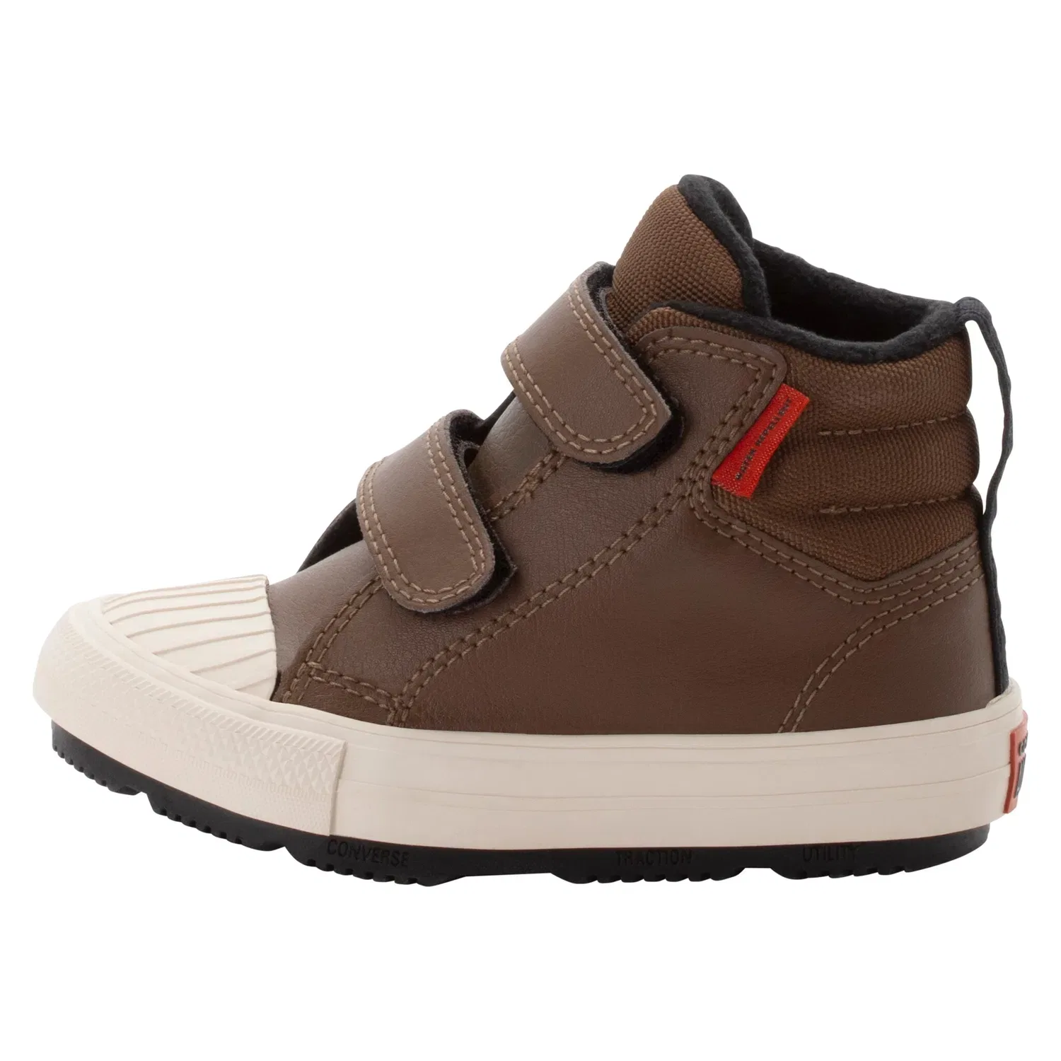 Детские кеды на липучках Converse, Grounded/Black/Light Dune — фото 4