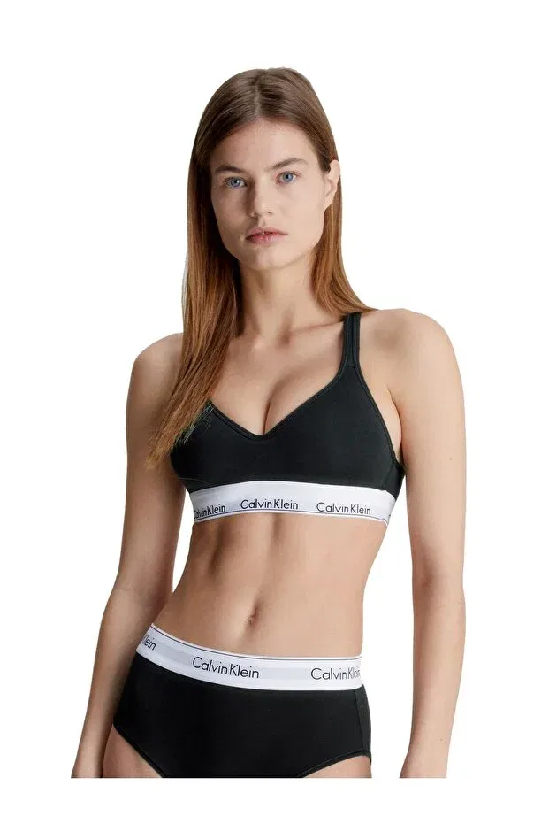 Женская бралетте с лозунгом Calvin Klein, Black