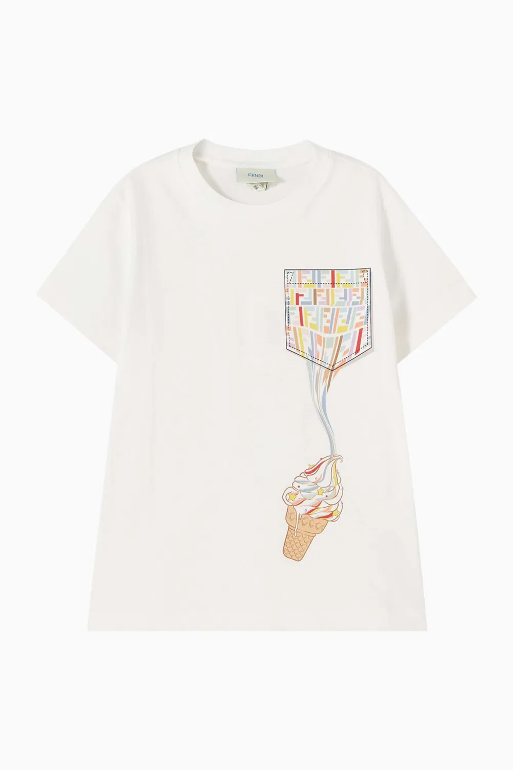 Футболка с принтом Melting Ice cream Fendi