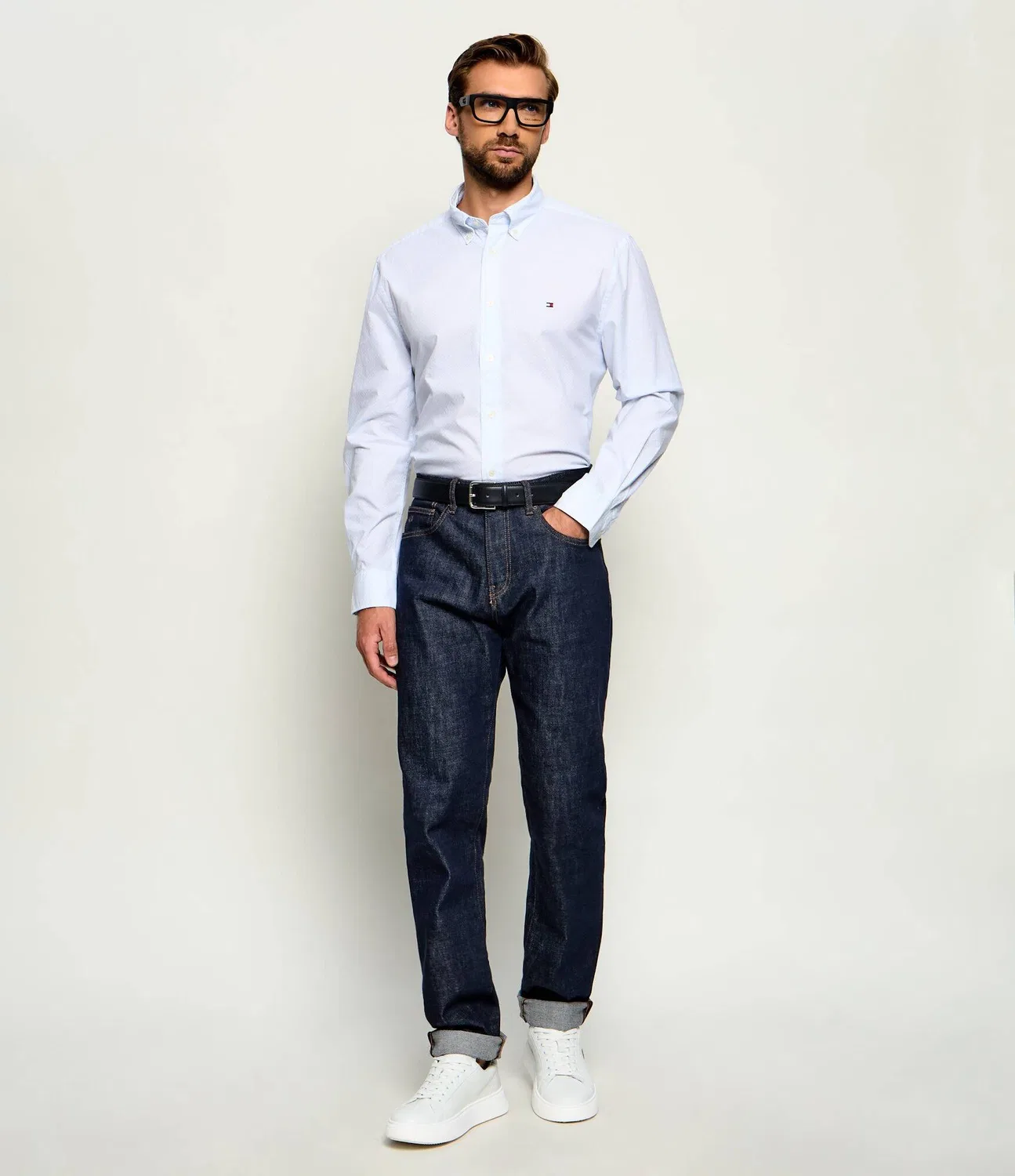 Рубашка с длинным рукавом Tommy Hilfiger, Azzurro — фото 2
