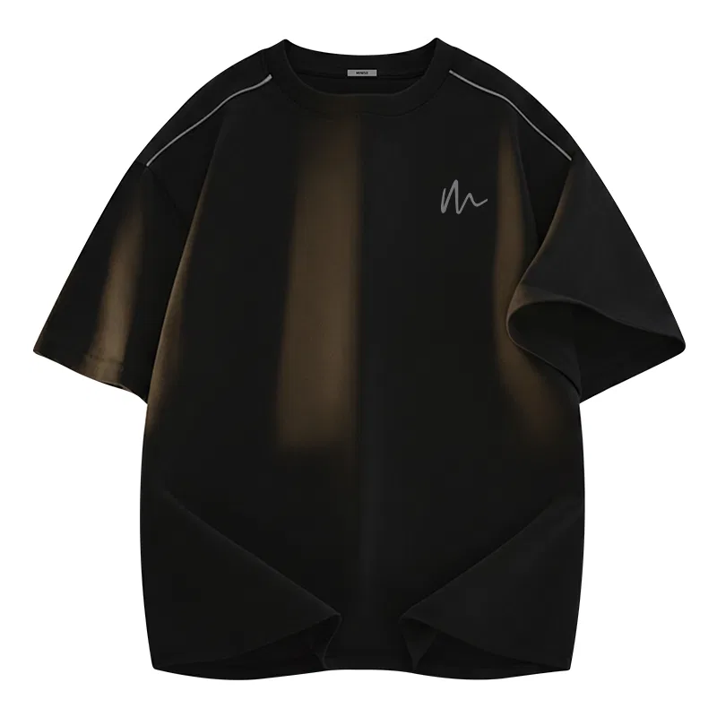 Детская футболка с принтом B Free Line Chest Logo MINISO, Quick Dry Sun Protection Black