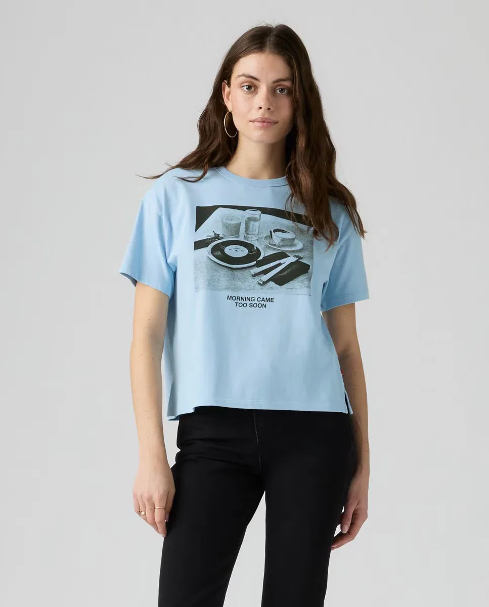 Женская футболка с коротким рукавом, Levi's, голубой