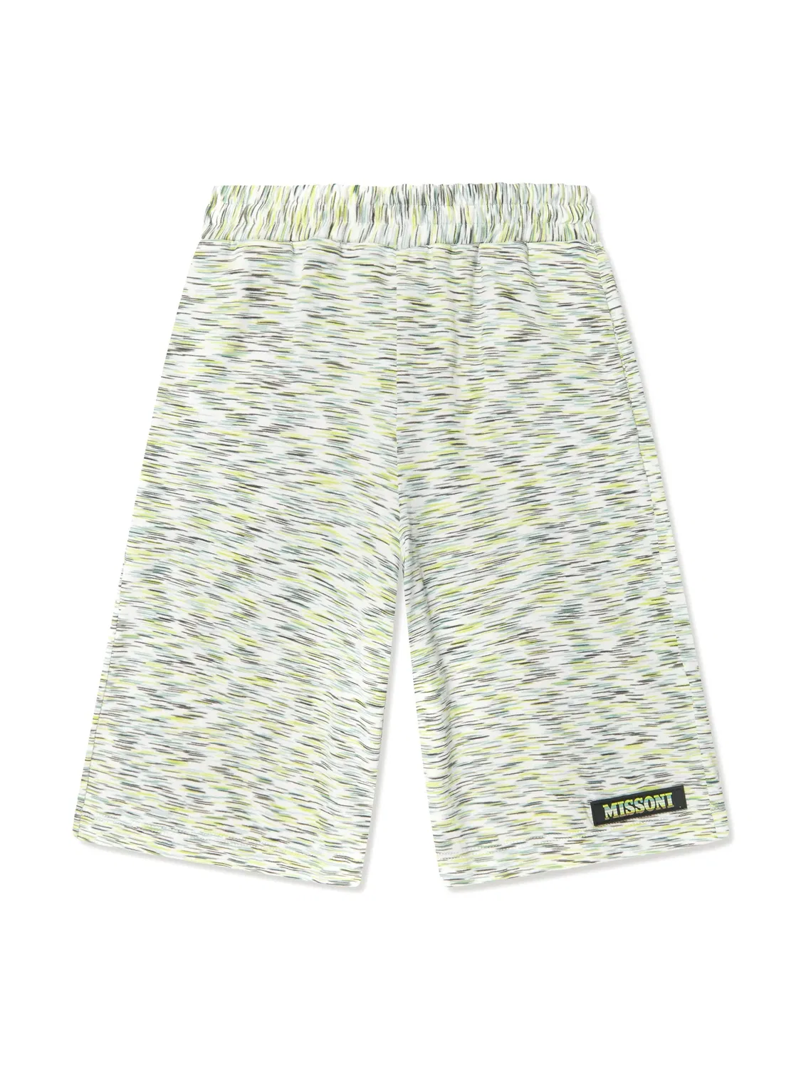 Шорты с зигзагообразным принтом из хлопка Missoni, зеленый