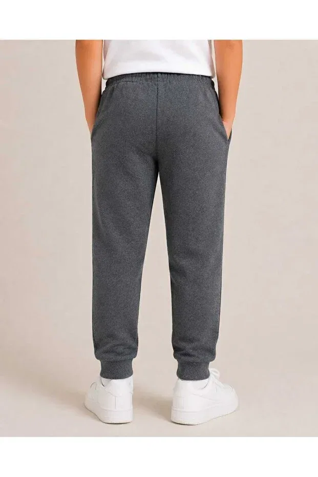 Детские спортивные штаны для девочек хлопковые Basics Krm Kerem Bebe, Gray — фото 4