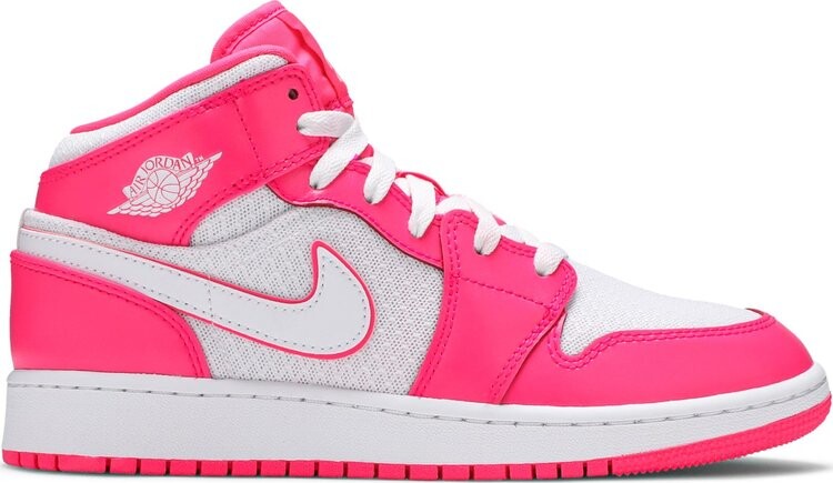 

Кроссовки Air Jordan 1 Mid GS Hyper Pink, розовый