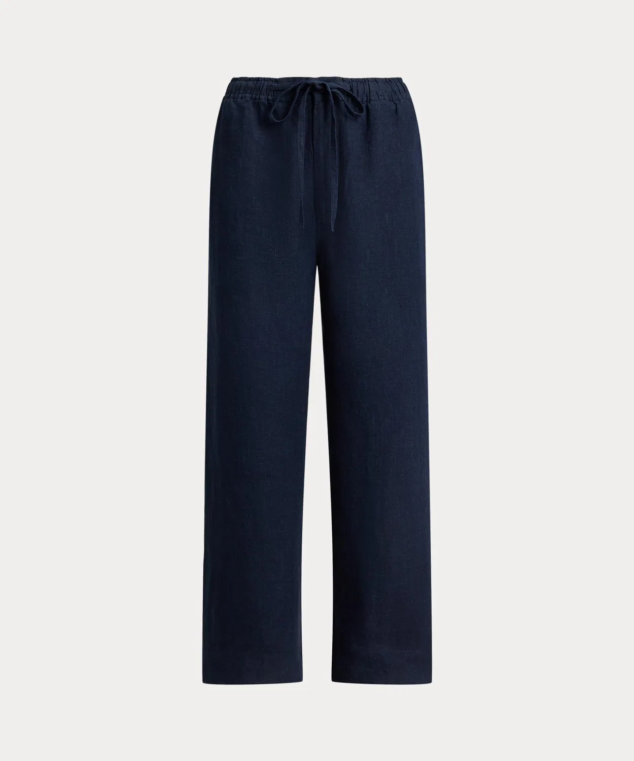 Женские широкие льняные брюки с завязками POLO RALPH LAUREN, Navy — фото 2