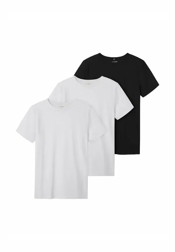 Футболка хлопковая Basic T-shirt Two Soon Bright White, 3 штуки в комплекте, белый — фото 2