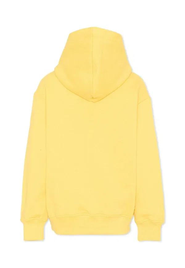 Худи с принтом Felpa Msgm, Yellow, желтый — фото 2