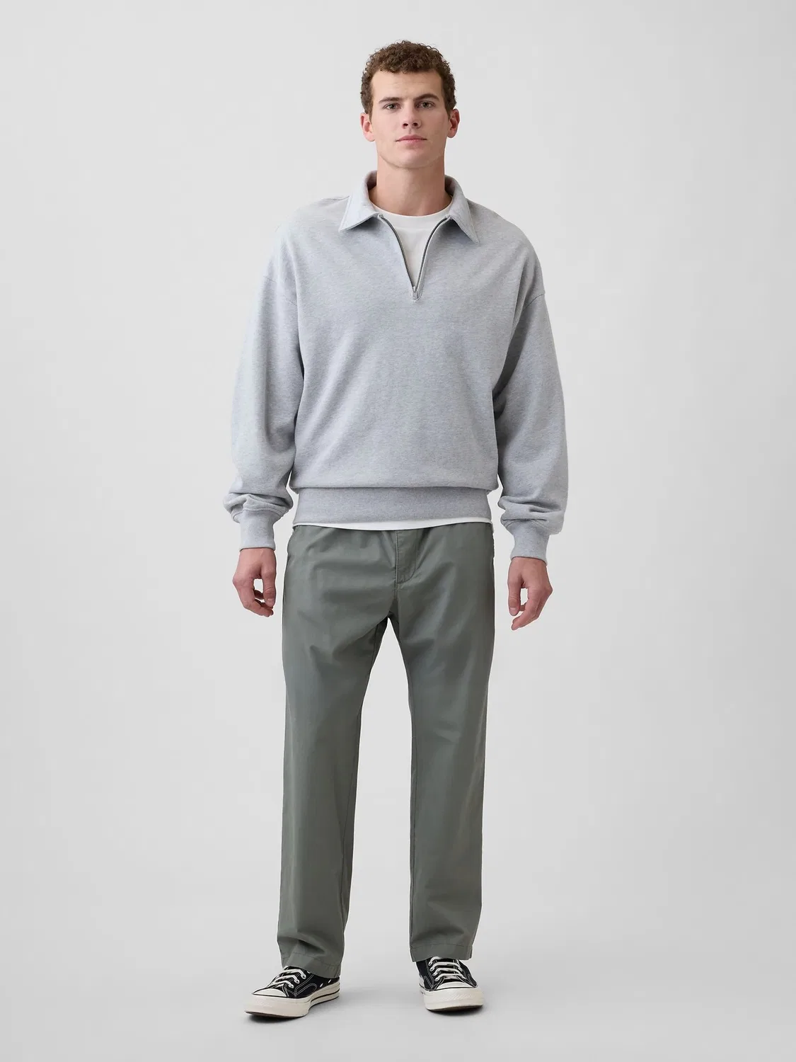 Чинос Gap Easy Relaxed Green — фото 4