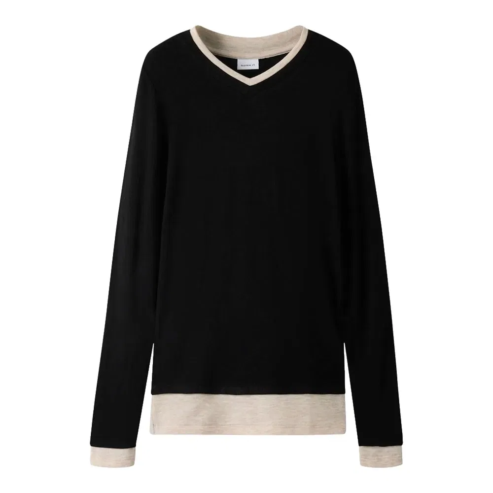 Детская футболка с длинным рукавом Nora Name it, Black