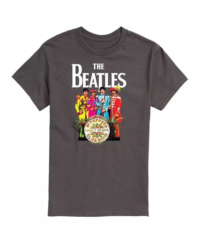 

Hybrid Apparel Футболка с логотипом The Beatles Group и короткими рукавами AIRWAVES, серый