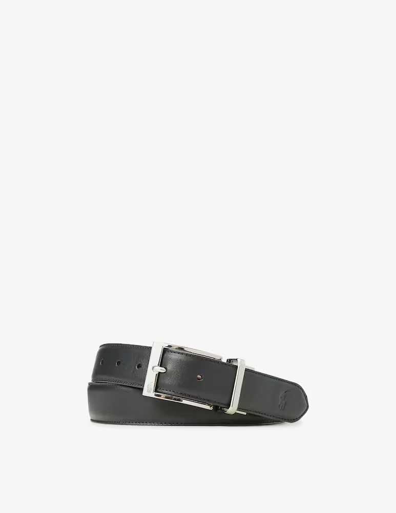 

Двусторонний кожаный ремень Polo Ralph Lauren, черный