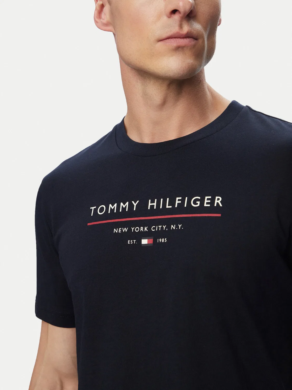 Мужская футболка стандартного кроя Brand Love Tommy Hilfiger, темно-синий — фото 4