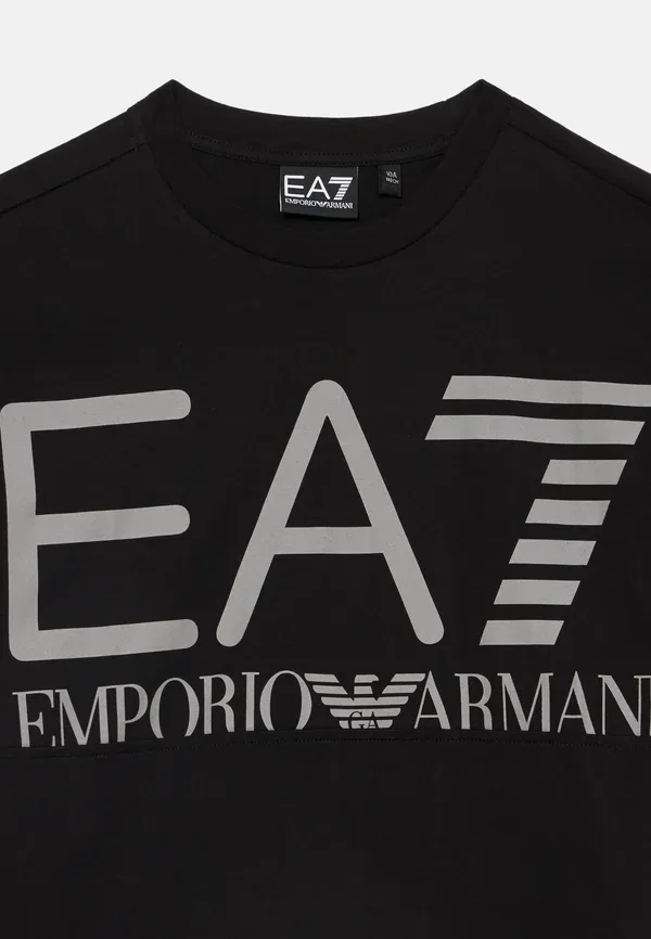 Футболка унисекс с логотипом поезда - принт на футболке Ea7 Emporio Armani, черный — фото 3
