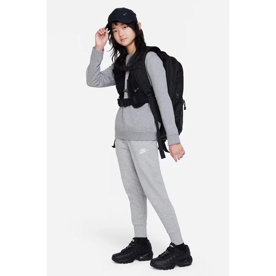 Спортивные штаны Nike Sportswear Club Fleece с высокой посадкой, Черный — фото 4
