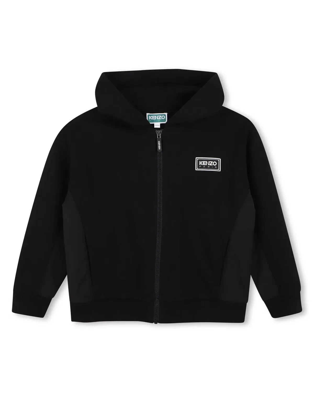 Детская худи для мальчиков с принтом Kenzo Kids, Negro