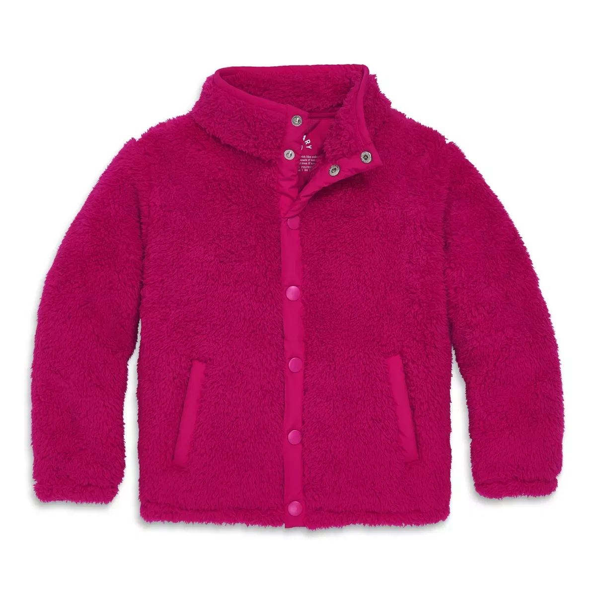Детская куртка из флиса Teddy Fleece Jacket Primary, Raspberry