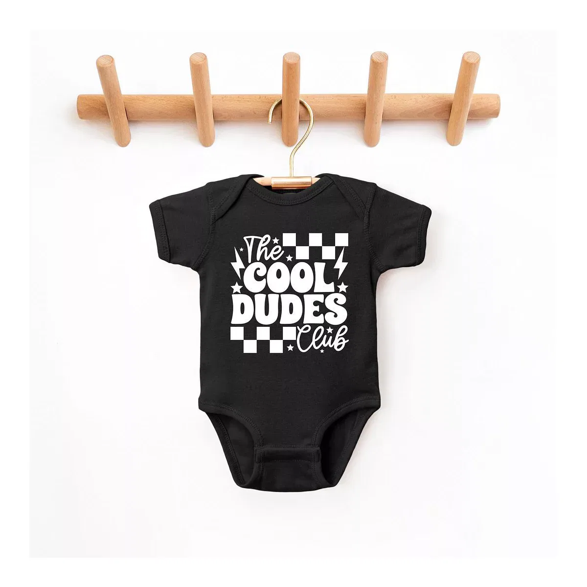 Детский боди с коротким рукавом Cool Dudes Club The Juniper Shop, Black