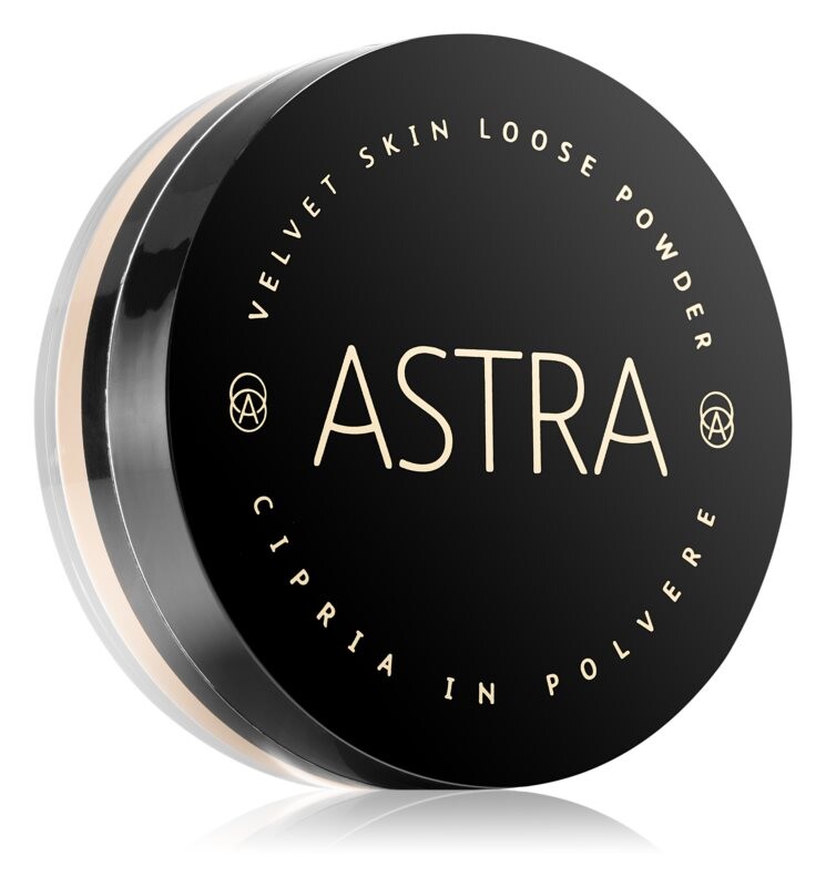 

Осветляющая рассыпчатая пудра, придающая коже бархатистый вид Astra Make-up Velvet Skin, оттенок 02 Porcelain 11 г