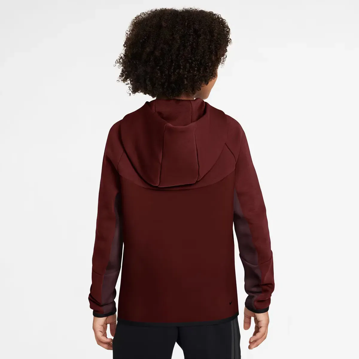 Детская худи Nike Tech Fleece, Цвет Burdeos — фото 2