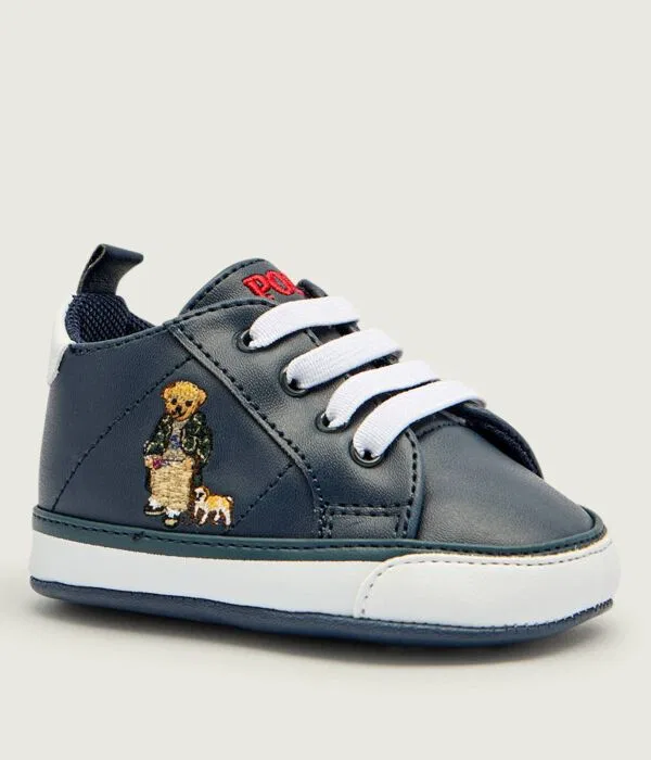 Детские туфли для мальчиков из искусственной кожи QUILTON BEAR GORE HI LAYETTE Polo Ralph Lauren, Blu Marino