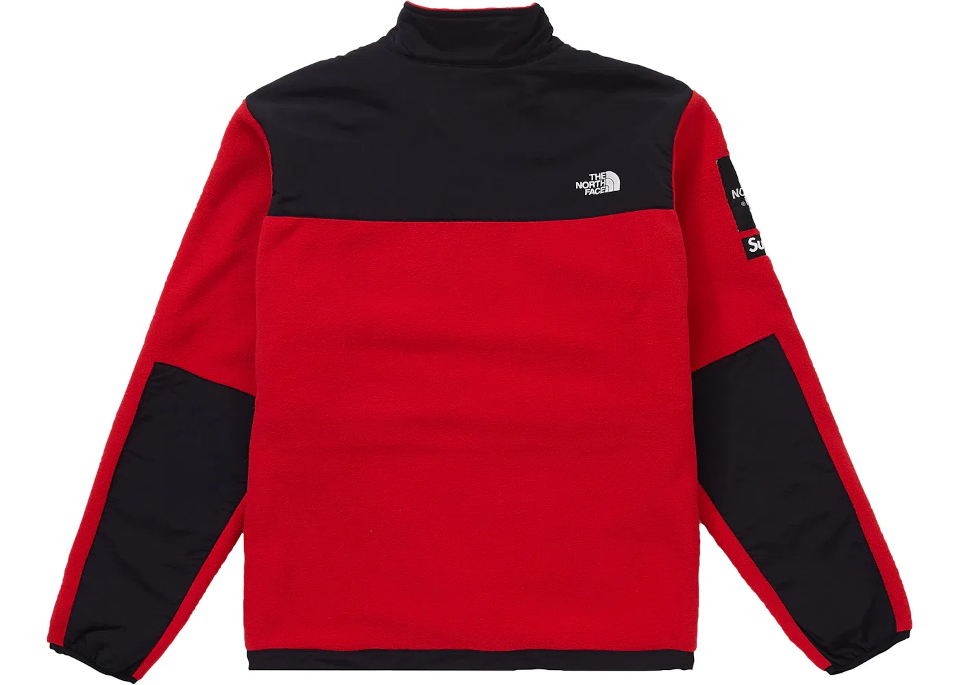 Мужская флисовая куртка Arc Logo Denali с принтом Supreme The North Face, Red — фото 2