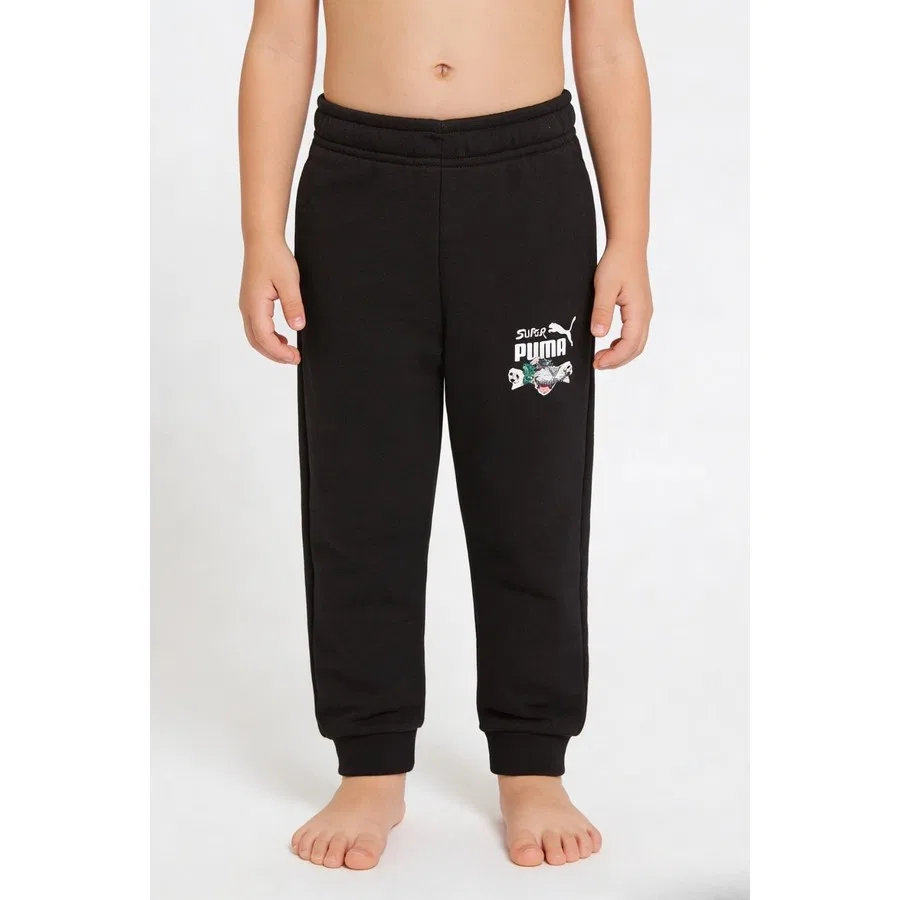 Детские спортивные штаны Puma Super PUMA Kids Essentials, Черный