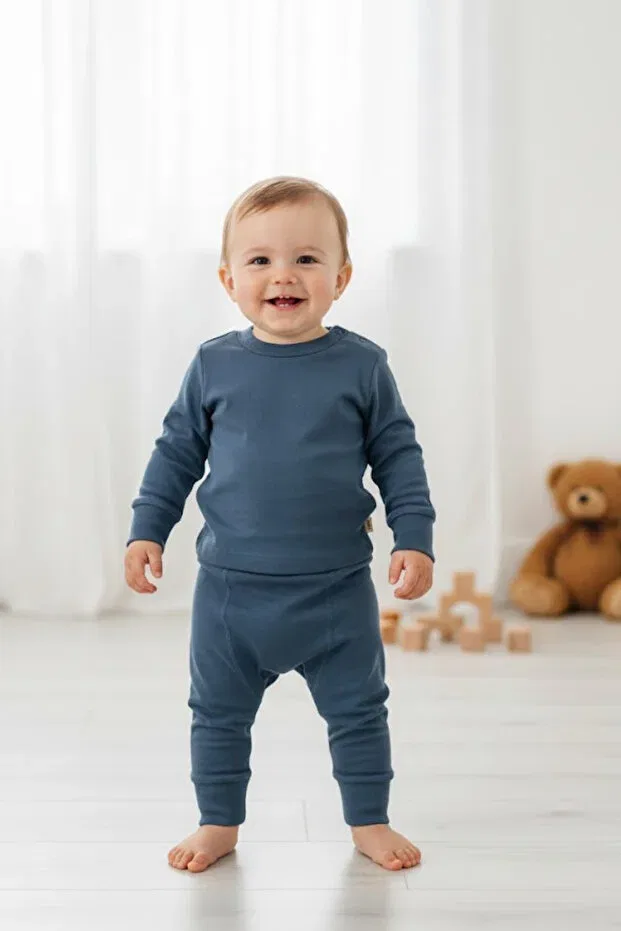 Детский комплект для новорожденных хлопковый Basics Babyilay, Blue