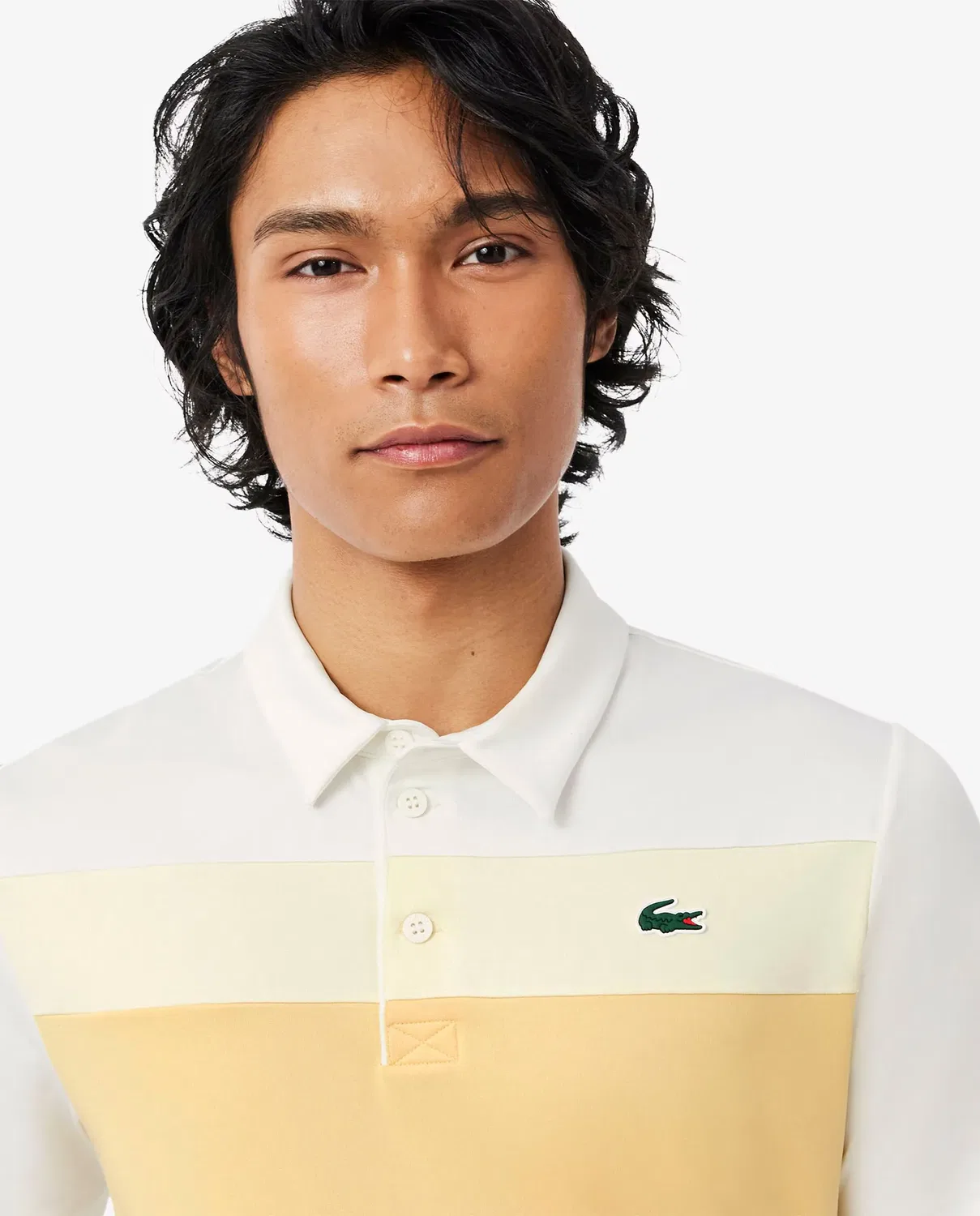 Мужское поло для гольфа с принтом Ultra-Dry Lacoste, Blanco — фото 3
