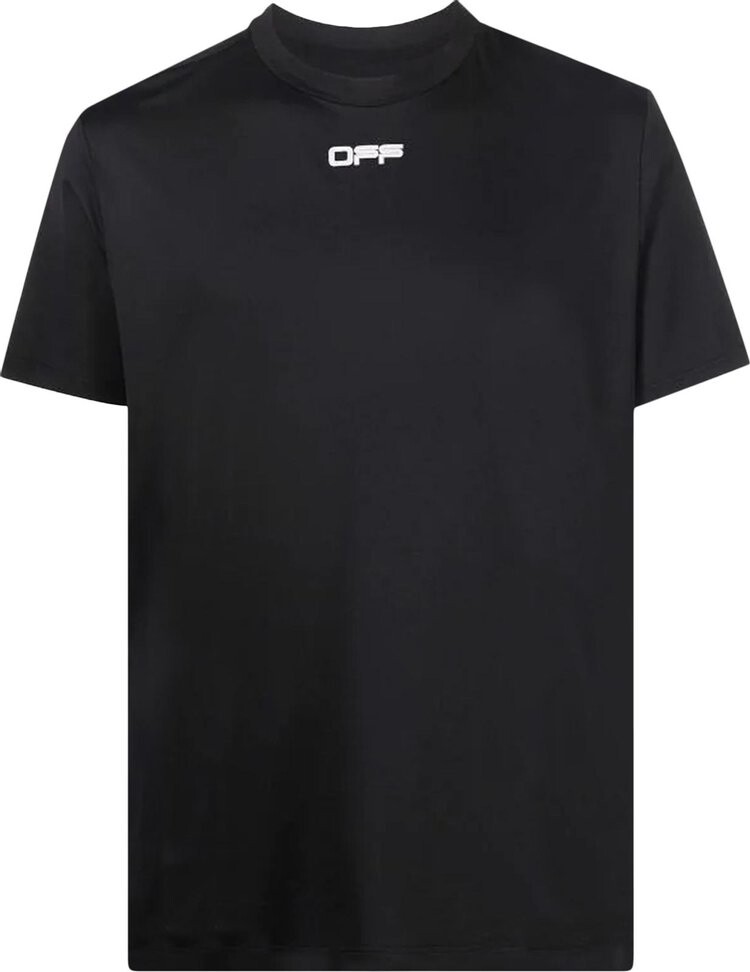 

Футболка Off-White Logoband Short-Sleeve Sport Tee 'Black/White', черный