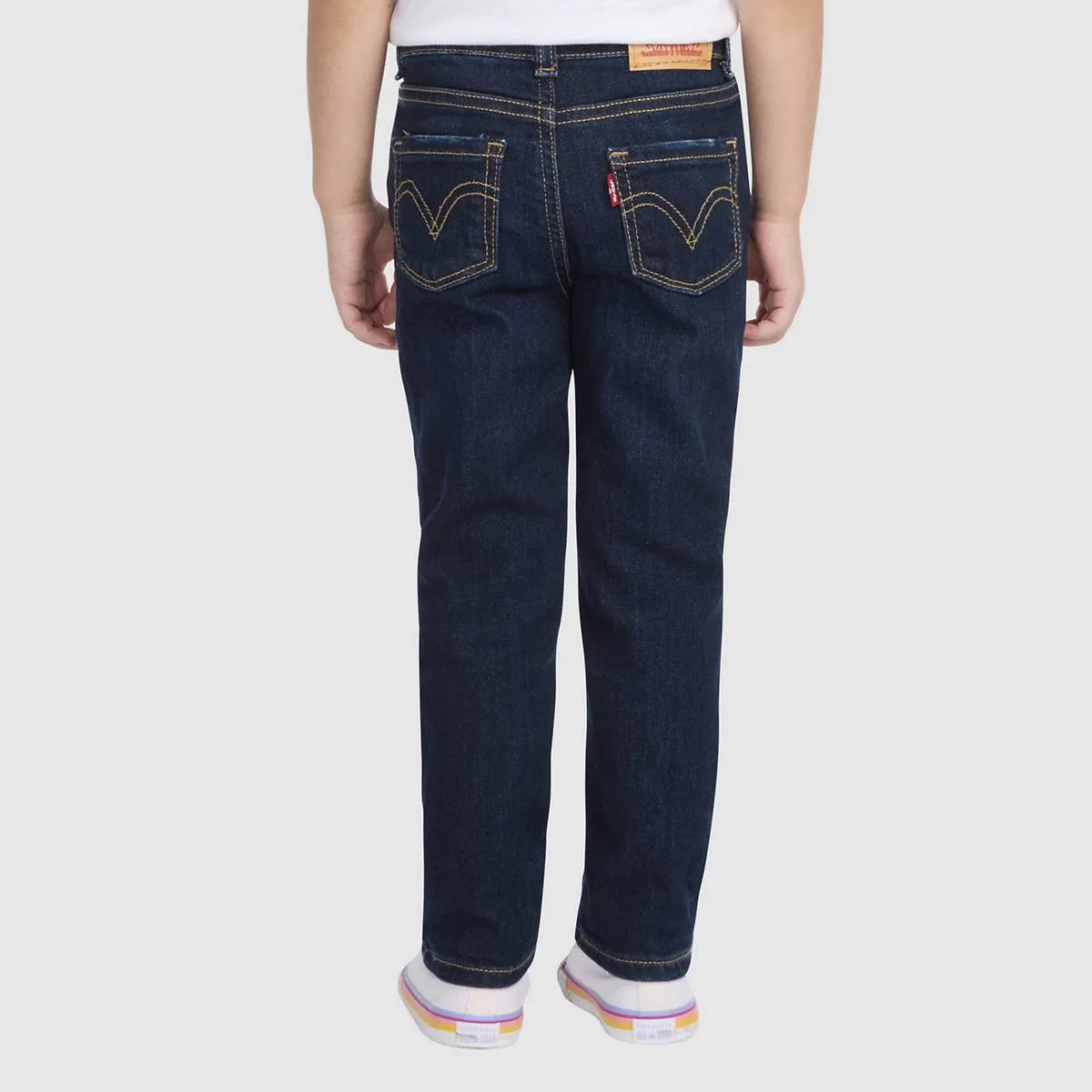 Джинсы с высокой посадкой и очень узким кроем 720 для девочек 2T-4T Levi's, Marine Morning - Dark Wash — фото 4