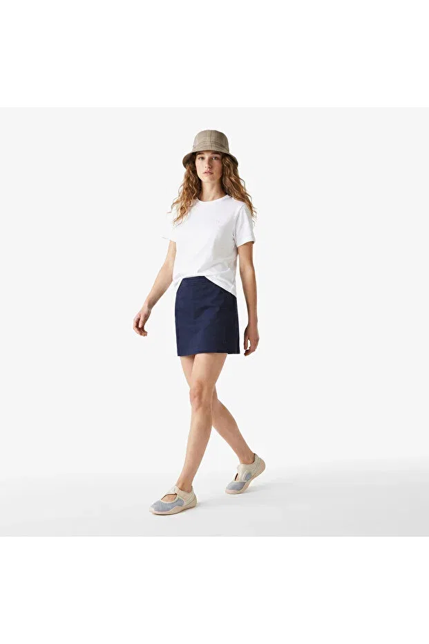 Футболка Lacoste 70V White, свободного кроя, V-образный вырез, белая — фото 3