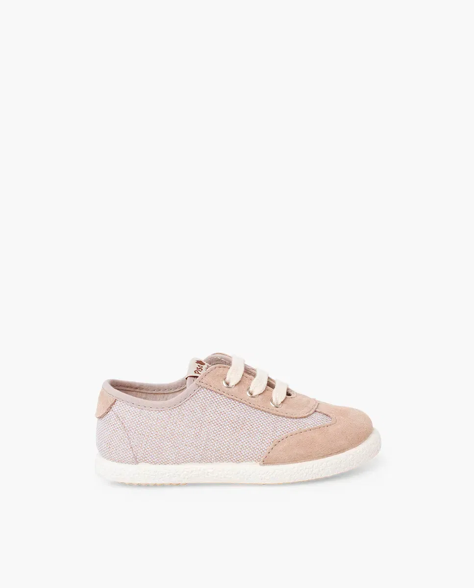 Детские кроссовки для девочек текстильные Pisamonas, Beige