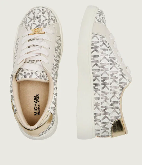 Детские кроссовки из искусственной кожи Jem Kehlanii II Michael Kors Kids, Crema — фото 3