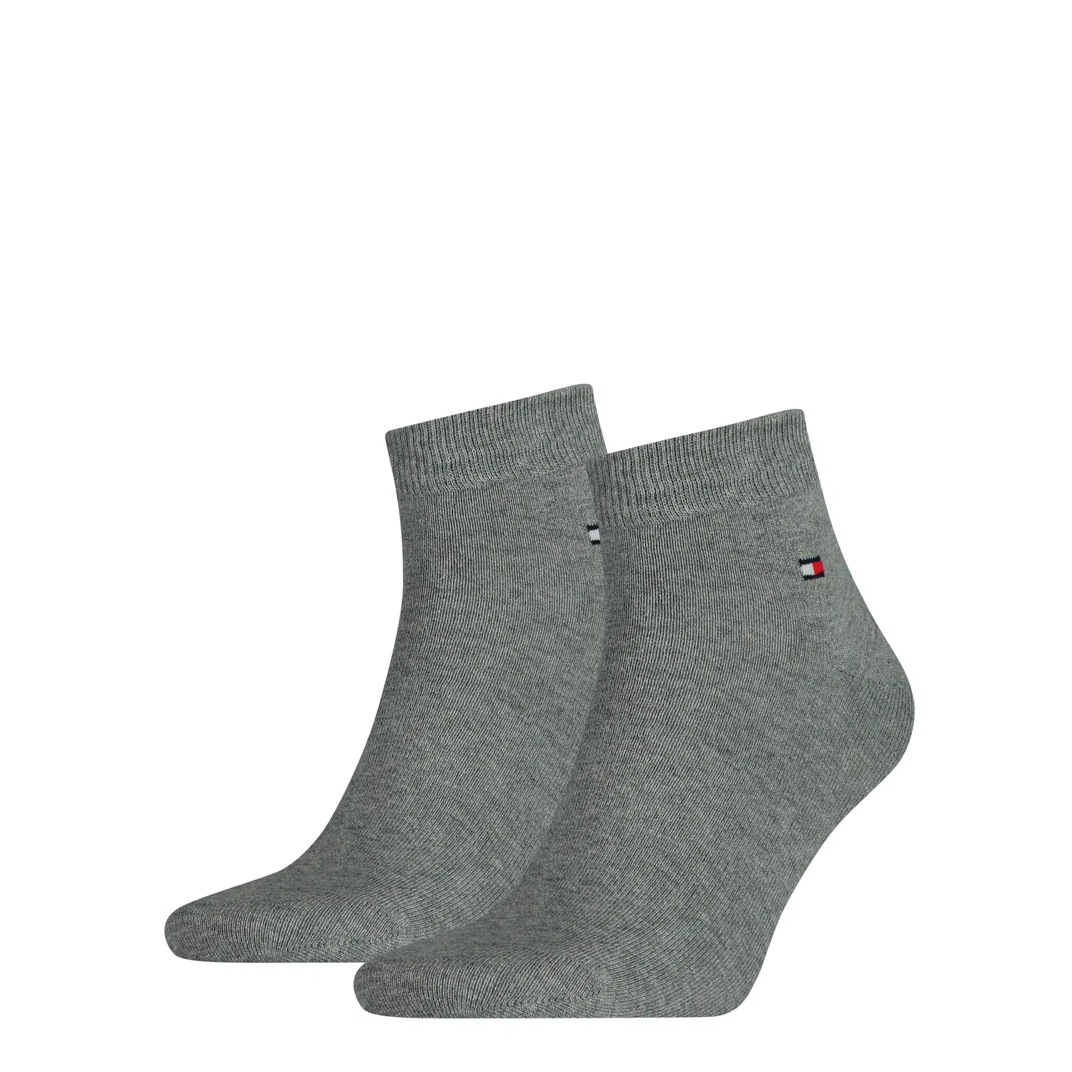 Мужские короткие носки с логотипом Tommy Hilfiger, Middle Grey Melange
